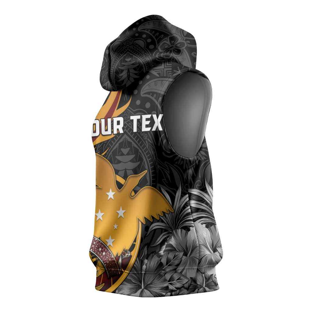 Papua New Guinea Sleeveless Hoodie Happy 50th Independence Anniversary - Polynesian Pride