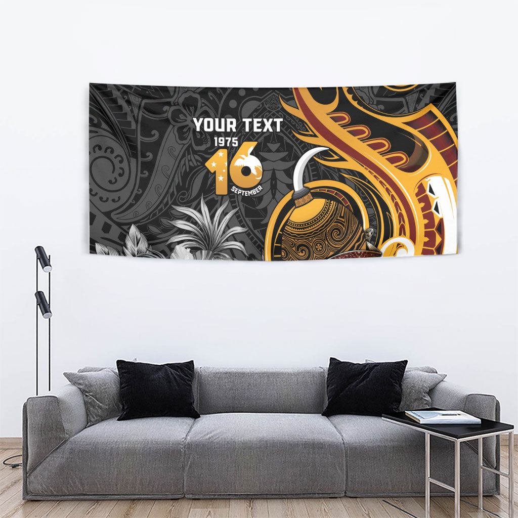 Personalised Papua New Guinea Tapestry Happy Independence Day LT05 - Polynesian Pride