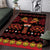 Papua Batik Motif Area Rug Papua Spirit Black Version - Polynesian Pride