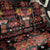 Papua Batik Motif Back Car Seat Cover Papua Spirit Black Version - Polynesian Pride