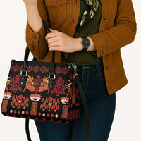 Papua Batik Motif Leather Bag Papua Spirit Black Version LT05 - Polynesian Pride
