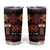 Papua Batik Motif Tumbler Cup Papua Spirit Black Version - Polynesian Pride