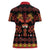 Papua Batik Motif Women Polo Shirt Papua Spirit Black Version - Polynesian Pride