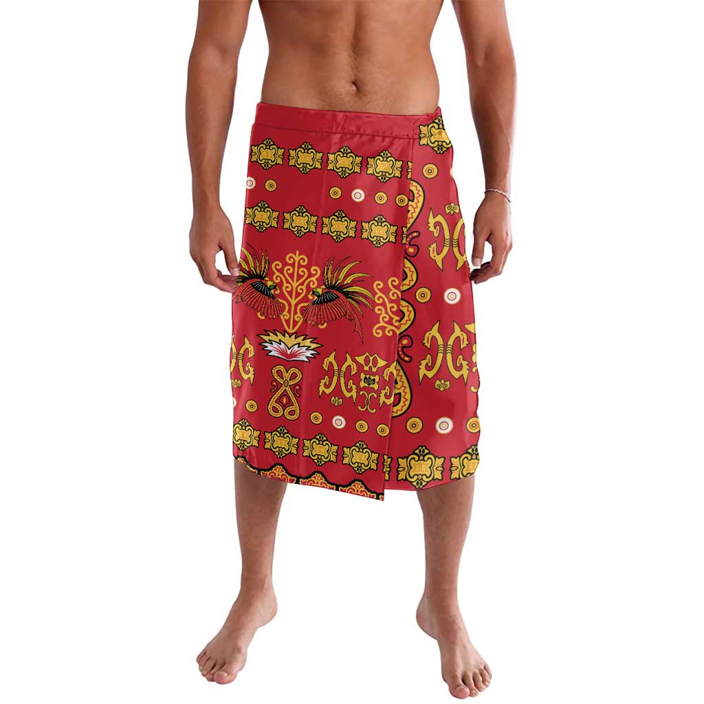 Papua Batik Motif Lavalava Papua Spirit Red Version LT05 Red - Polynesian Pride