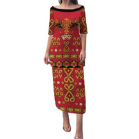 Papua Batik Motif Puletasi Papua Spirit Red Version - Polynesian Pride