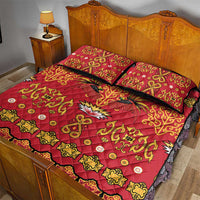 Papua Batik Motif Quilt Bed Set Papua Spirit Red Version LT05 - Polynesian Pride