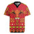 Papua Batik Motif Rugby Jersey Papua Spirit Red Version - Polynesian Pride