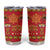 Papua Batik Motif Tumbler Cup Papua Spirit Red Version - Polynesian Pride