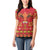 Papua Batik Motif Women Polo Shirt Papua Spirit Red Version - Polynesian Pride