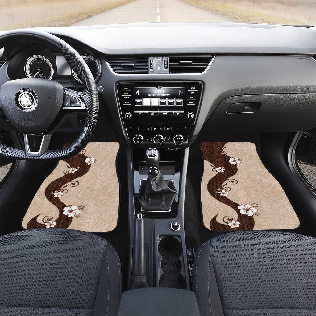 Polynesia Hibiscus Car Mats Cameo Curve Motif - Polynesian Pride