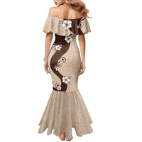 Polynesia Hibiscus Mermaid Dress Cameo Curve Motif LT05 - Polynesian Pride