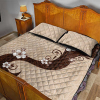 Polynesia Hibiscus Quilt Bed Set Cameo Curve Motif LT05 - Polynesian Pride