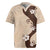 Polynesia Hibiscus Rugby Jersey Cameo Curve Motif - Polynesian Pride