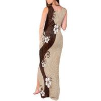 Polynesia Hibiscus Tank Maxi Dress Cameo Curve Motif LT05 - Polynesian Pride