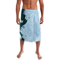 Polynesia Hibiscus Lavalava Sky Blue Curve Motif LT05 Blue - Polynesian Pride