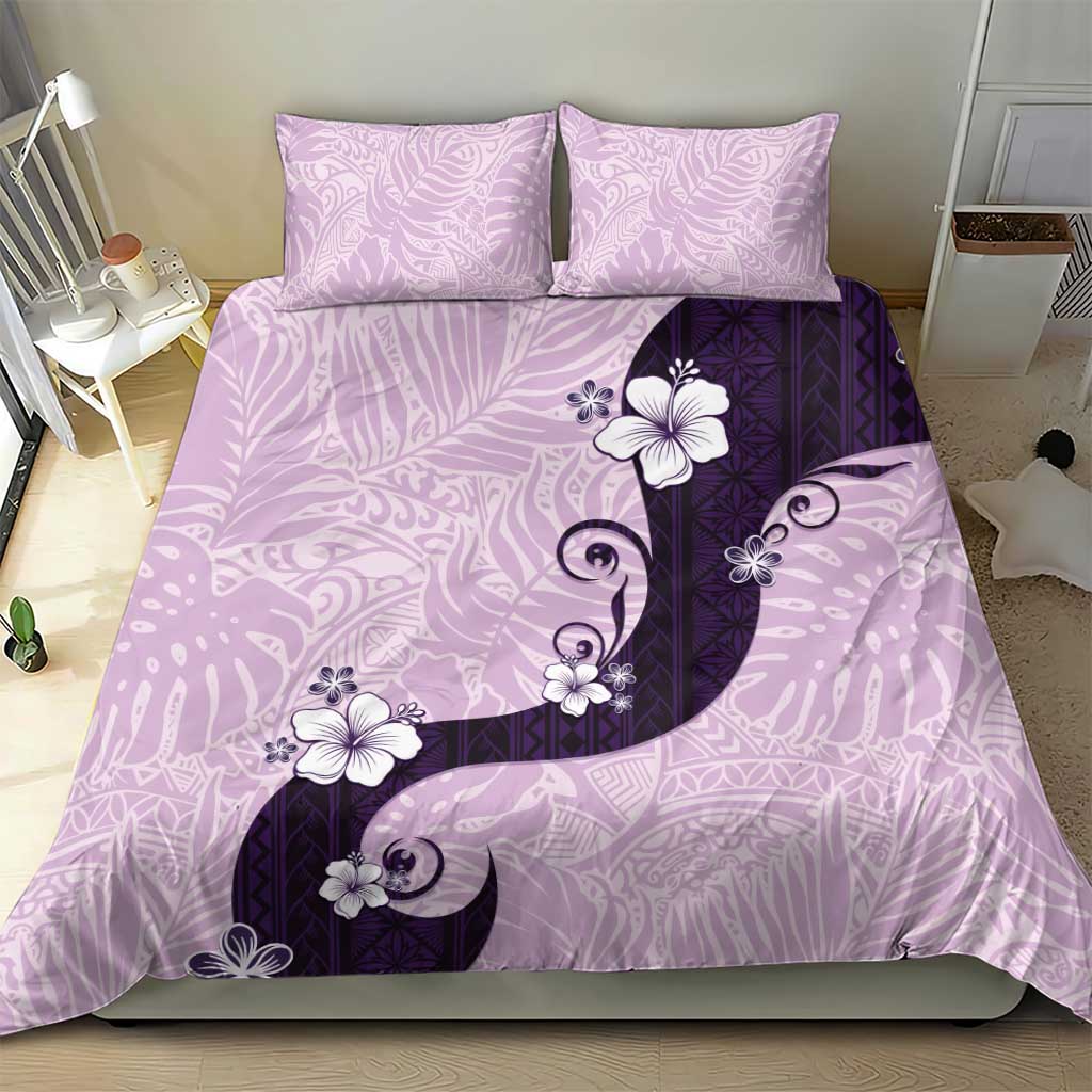Polynesia Hibiscus Bedding Set Thistle Curve Motif - Polynesian Pride