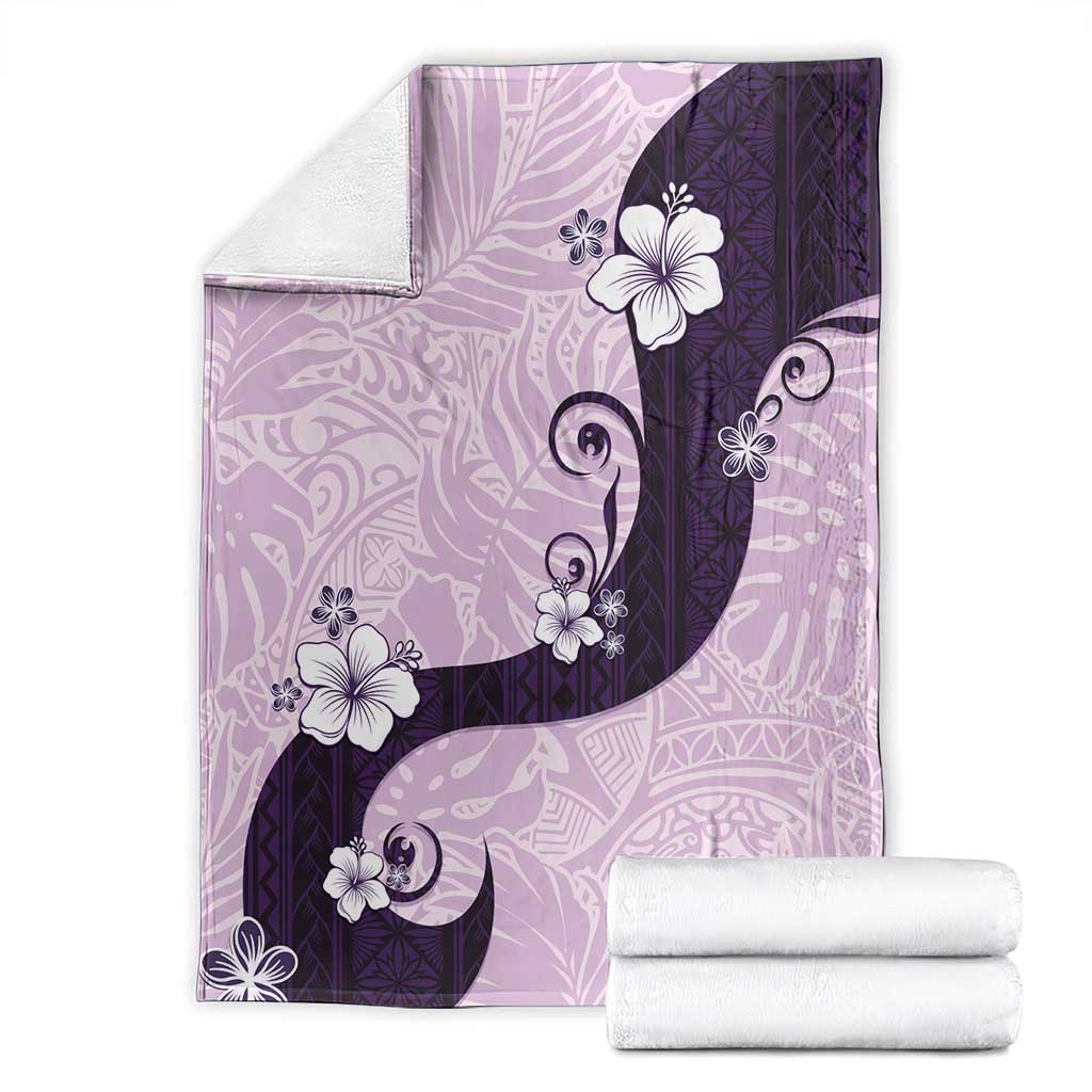 Polynesia Hibiscus Blanket Thistle Curve Motif - Polynesian Pride