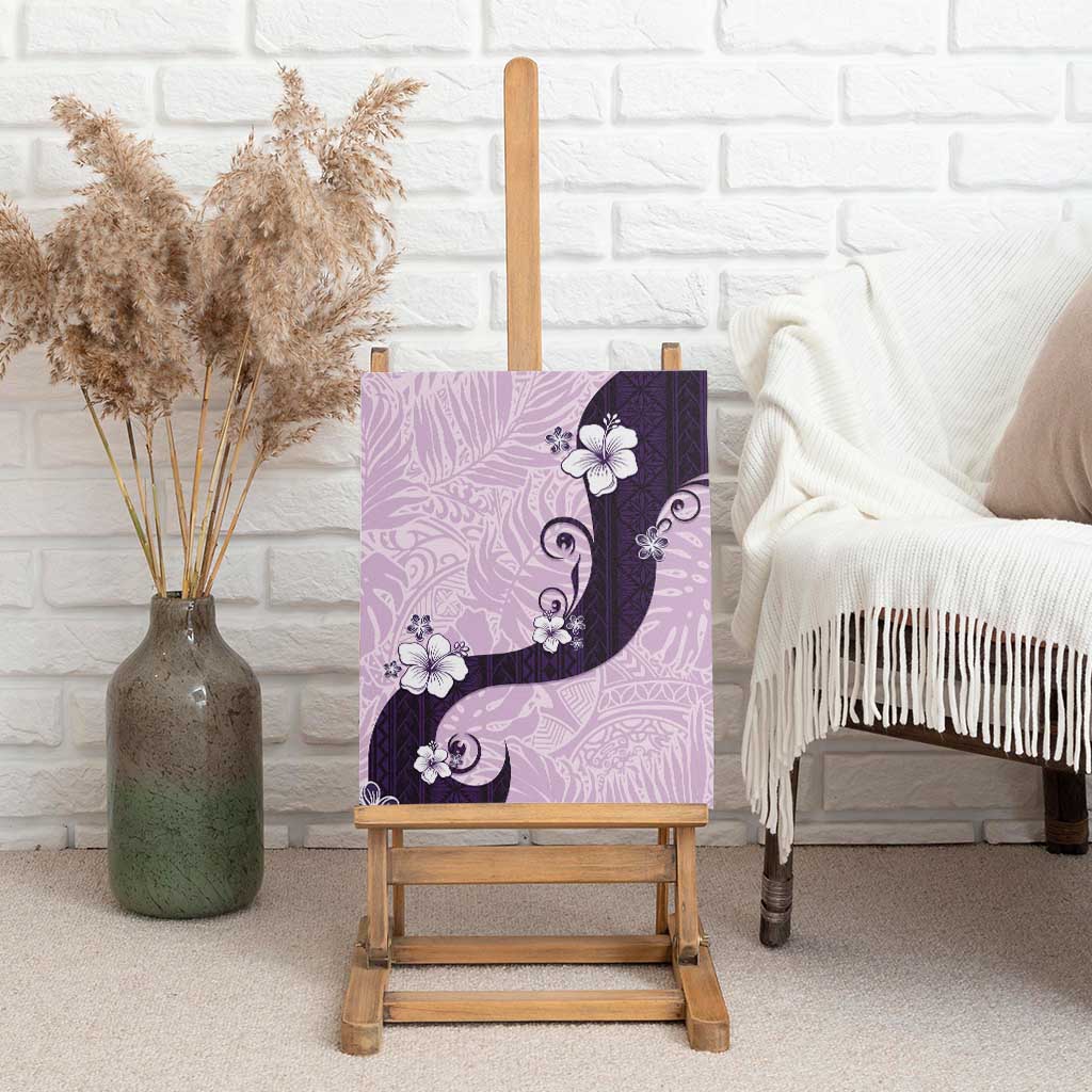 Polynesia Hibiscus Canvas Wall Art Thistle Curve Motif - Polynesian Pride