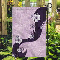 Polynesia Hibiscus Garden Flag Thistle Curve Motif LT05 Garden Flag Purple - Polynesian Pride