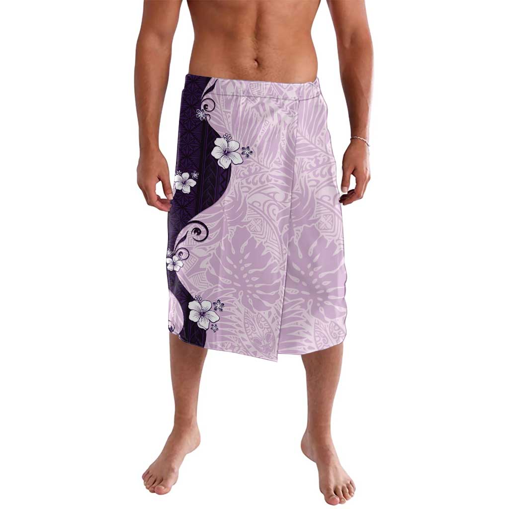 Polynesia Hibiscus Lavalava Thistle Curve Motif LT05 Purple - Polynesian Pride