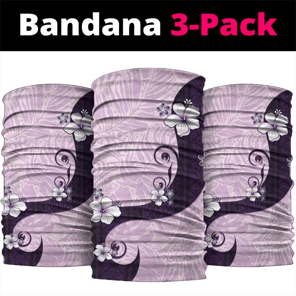 Polynesia Hibiscus Neck Gaiter Thistle Curve Motif - Polynesian Pride