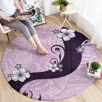 Polynesia Hibiscus Round Carpet Thistle Curve Motif LT05 - Polynesian Pride