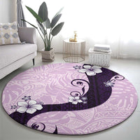 Polynesia Hibiscus Round Carpet Thistle Curve Motif LT05 - Polynesian Pride