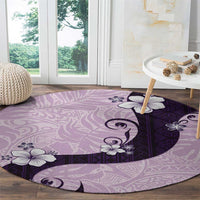 Polynesia Hibiscus Round Carpet Thistle Curve Motif LT05 - Polynesian Pride