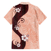 Polynesia Hibiscus Family Matching Long Sleeve Bodycon Dress and Hawaiian Shirt Rose Bud Curve Motif LT05 - Polynesian Pride
