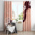 Polynesia Hibiscus Window Curtain Rose Bud Curve Motif - Polynesian Pride