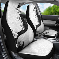 Polynesia Hibiscus Car Seat Cover White Curve Motif LT05 - Polynesian Pride