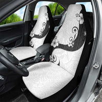 Polynesia Hibiscus Car Seat Cover White Curve Motif LT05 - Polynesian Pride