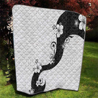 Polynesia Hibiscus Quilt White Curve Motif LT05 - Polynesian Pride