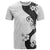 Polynesia Hibiscus T Shirt White Curve Motif - Polynesian Pride