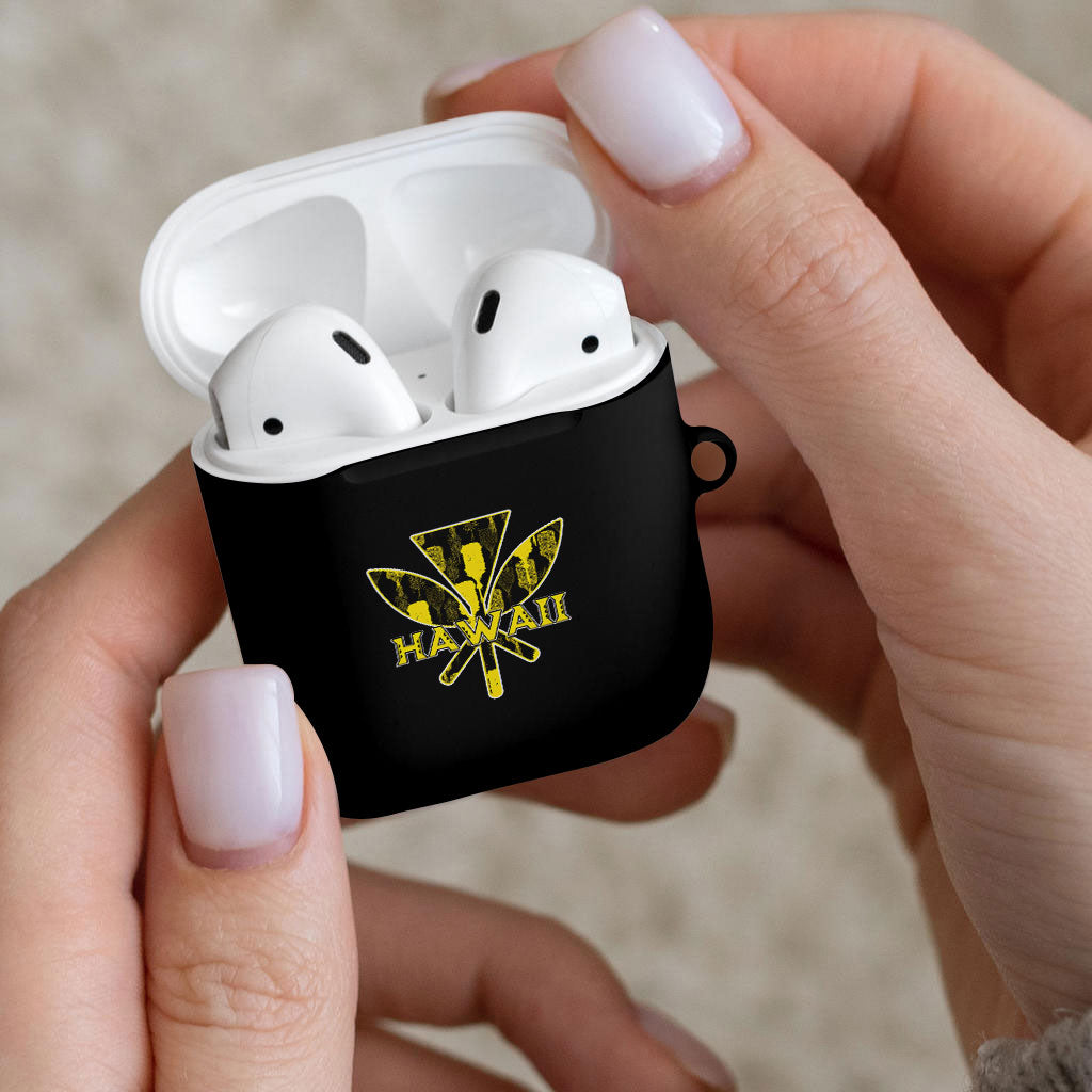 Aloha Hawaii Kahili AirPods Case Kanaka Maoli With Kakau Pattern LT05 - Polynesian Pride
