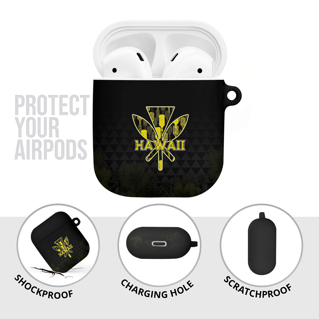 Aloha Hawaii Kahili AirPods Case Kanaka Maoli With Kakau Pattern LT05 - Polynesian Pride