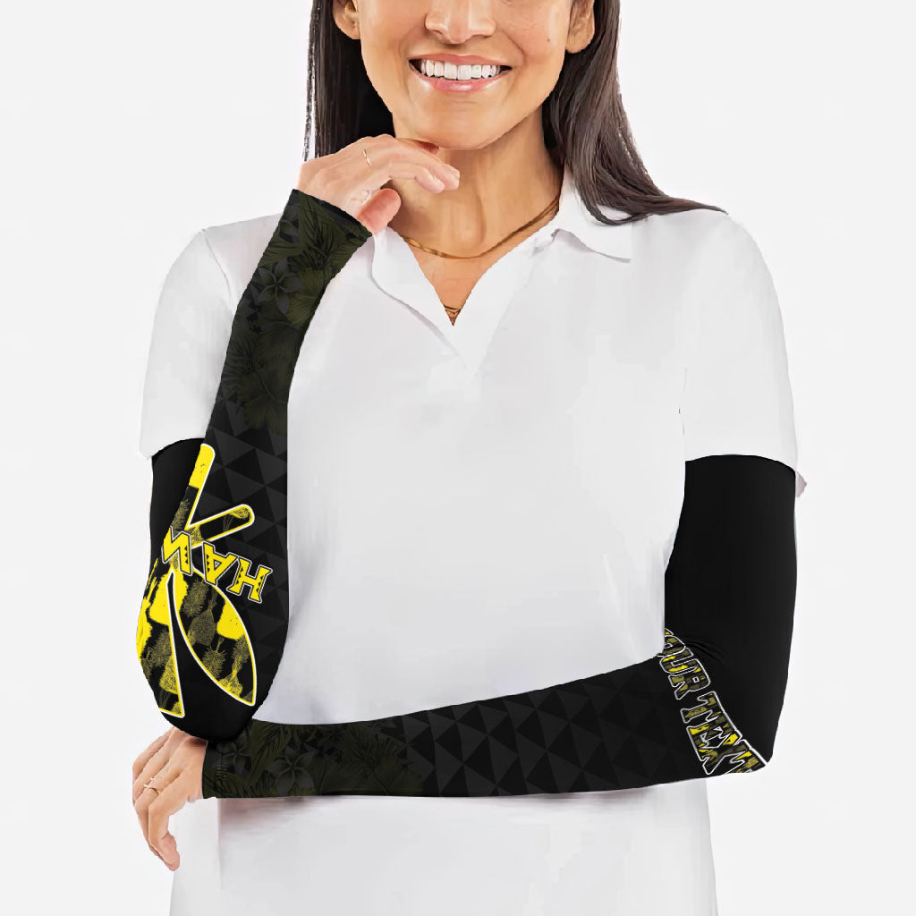 Personalised Aloha Hawaii Kahili Arm Sleeves Kanaka Maoli With Kakau Pattern LT05 - Polynesian Pride
