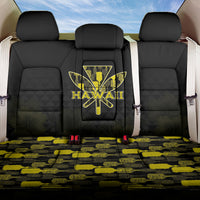 Aloha Hawaii Kahili Back Car Seat Cover Kanaka Maoli With Kakau Pattern LT05 One Size Black - Polynesian Pride
