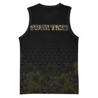 Personalised Aloha Hawaii Kahili Basketball Jersey Kanaka Maoli With Kakau Pattern LT05 - Polynesian Pride
