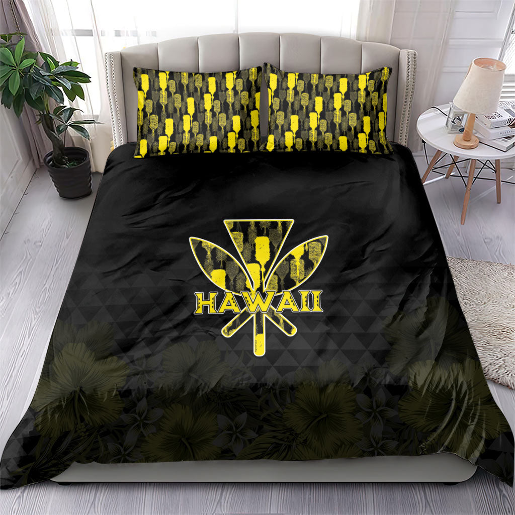 Aloha Hawaii Kahili Bedding Set Kanaka Maoli With Kakau Pattern LT05 - Polynesian Pride