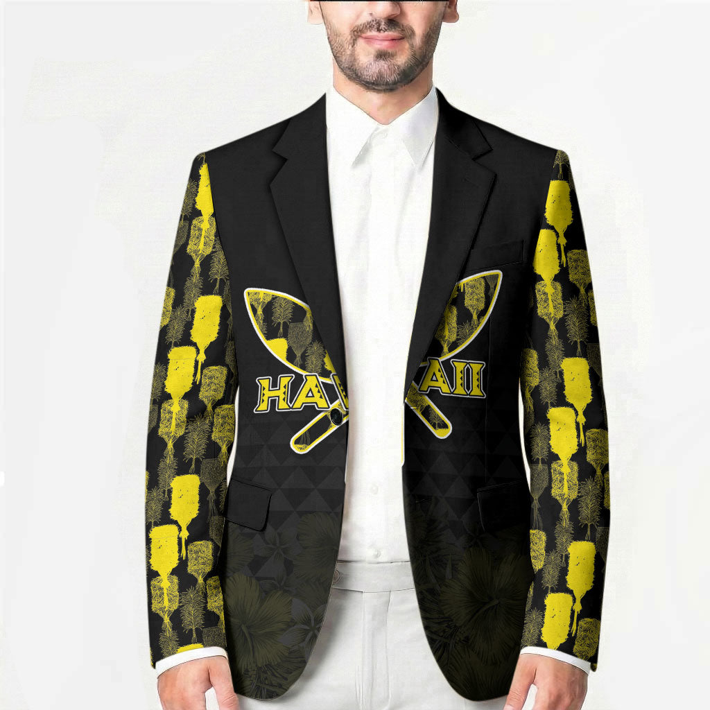 Personalised Aloha Hawaii Kahili Blazer Kanaka Maoli With Kakau Pattern LT05 - Polynesian Pride
