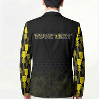 Personalised Aloha Hawaii Kahili Blazer Kanaka Maoli With Kakau Pattern LT05 - Polynesian Pride
