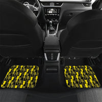 Personalised Aloha Hawaii Kahili Car Mats Kanaka Maoli With Kakau Pattern LT05 Set 2pcs - Back Black - Polynesian Pride