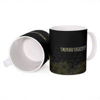 Personalised Aloha Hawaii Kahili Ceramic Mug Kanaka Maoli With Kakau Pattern LT05 - Polynesian Pride