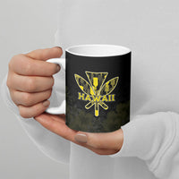 Personalised Aloha Hawaii Kahili Ceramic Mug Kanaka Maoli With Kakau Pattern LT05 - Polynesian Pride
