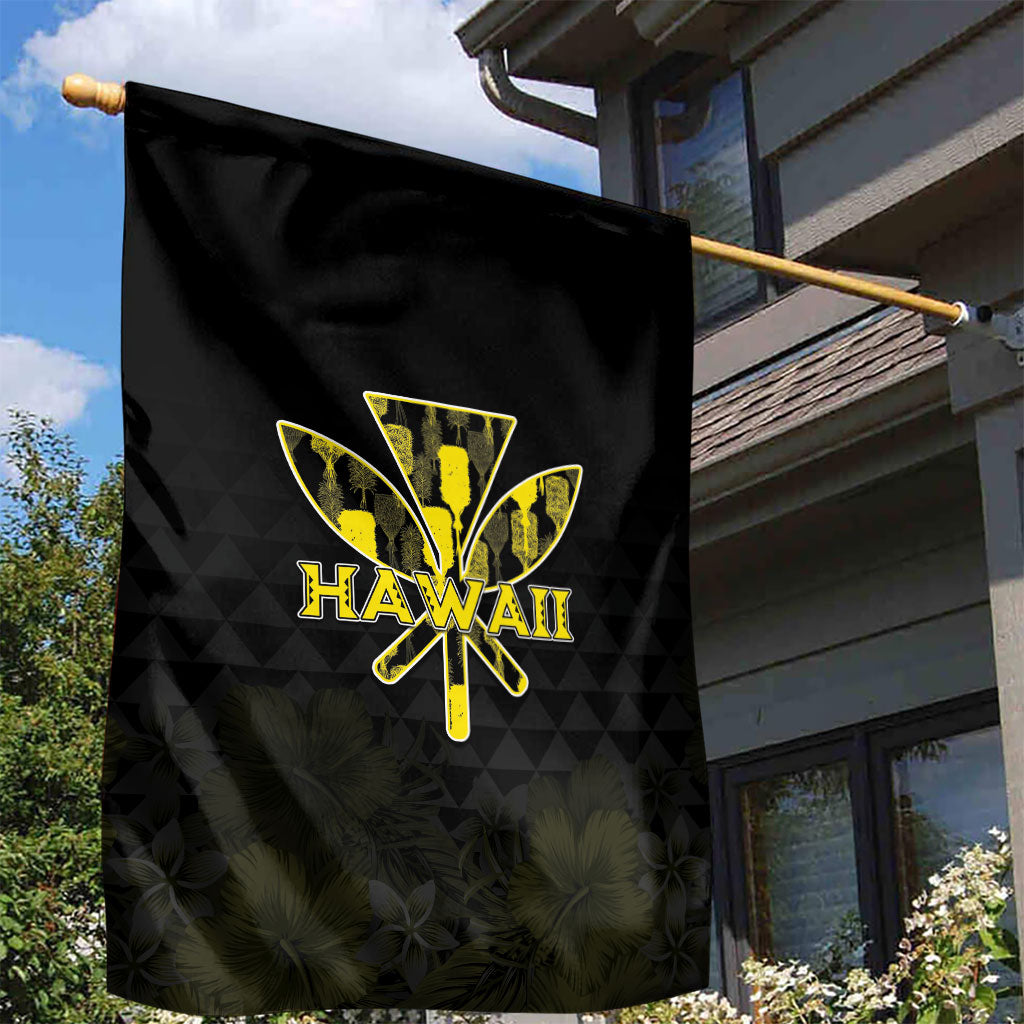 Aloha Hawaii Kahili Garden Flag Kanaka Maoli With Kakau Pattern LT05 - Polynesian Pride