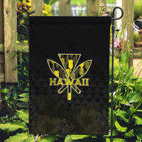 Aloha Hawaii Kahili Garden Flag Kanaka Maoli With Kakau Pattern LT05 Garden Flag Black - Polynesian Pride