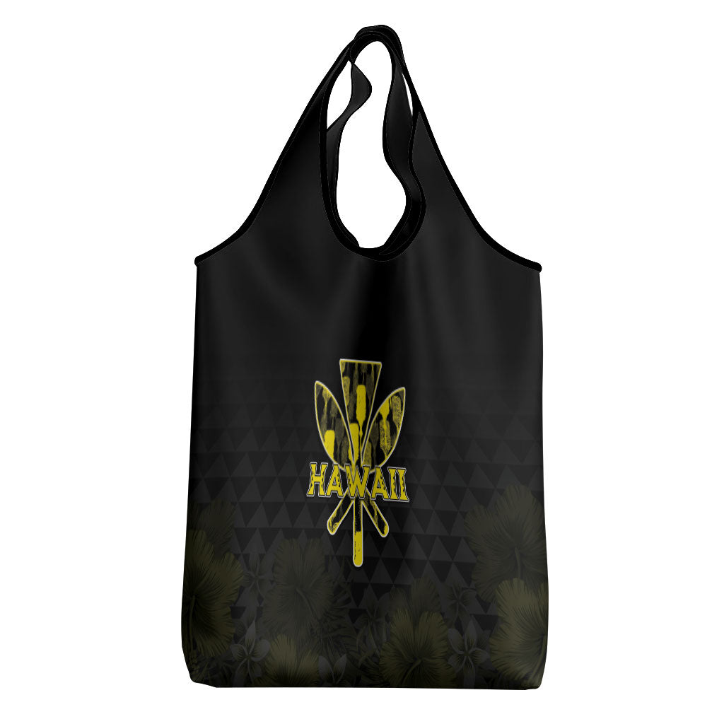 Aloha Hawaii Kahili Grocery Bag Kanaka Maoli With Kakau Pattern LT05 - Polynesian Pride