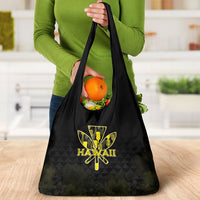Aloha Hawaii Kahili Grocery Bag Kanaka Maoli With Kakau Pattern LT05 - Polynesian Pride