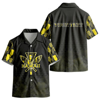 Personalised Aloha Hawaii Kahili Kid Hawaiian Shirt Kanaka Maoli With Kakau Pattern LT05 - Polynesian Pride